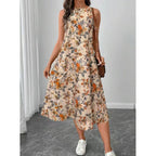 Paulina Exclusive Women's Floral Midi Summer Dress Elevated Occasion Wear