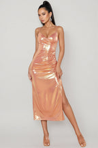 Dashiell Sleeveless V-Neck Slit Maxi Dress