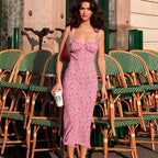 Vittoria Effortless Women's Floral Midi Slip Dress Everyday Luxe Edit
