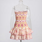 Strapless Ruffle Mini Dress