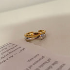 Wavy Irregular Open Band Index Finger Ring