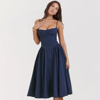 Purple Effortless Corset Dress Elevated Occasion Wear