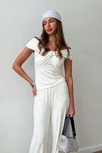 Front twisted top