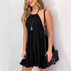 Darcy Distressed Halter Tunic Black Final