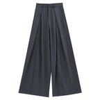 Dramatic Noir Wide-Leg Palazzo Pants