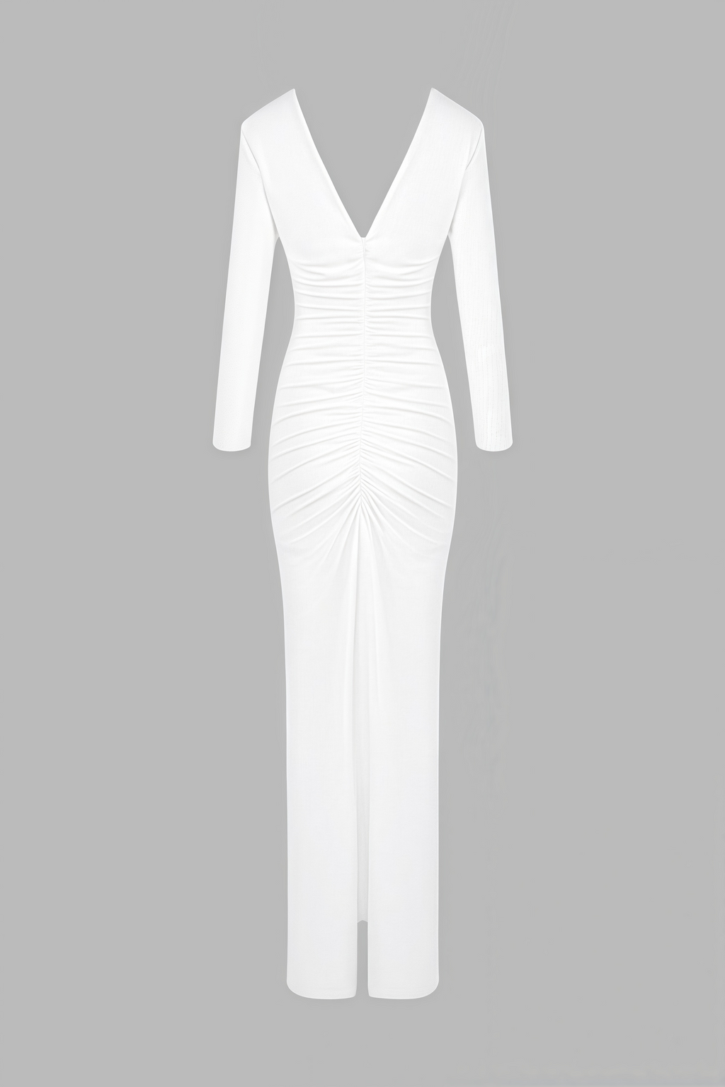 Vivialk V-neck 3D Flower Pleated Maxi Dress