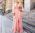 Veronique Cotton Blend Cutout Maxi Dress Orchid FINAL
