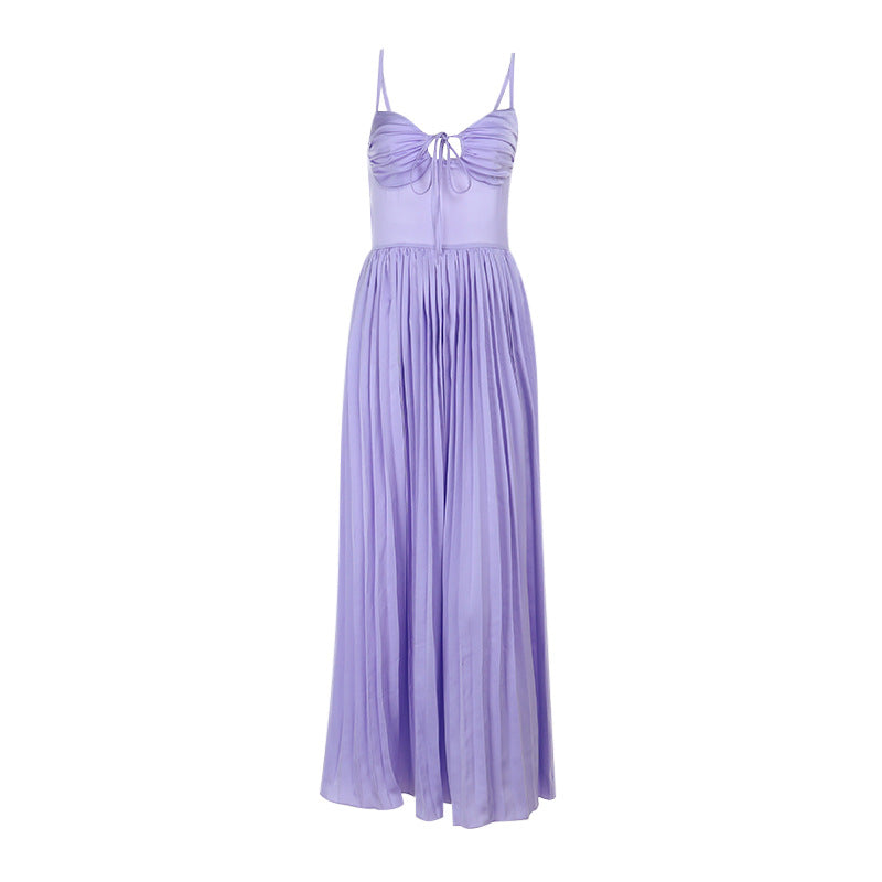 Wisteria Midi Dress Purple