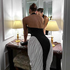 Patricia Statement Women's Graduation Dress with Figure Hugging Cut and Asymmetric Ruffle Details Chic Silhouette Collection