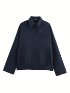 Eliza Collared Bomber Jacket