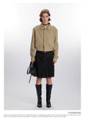 Classic Style Khaki Utility Jacket