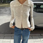 Jamileth Knit Button-Up Cardigan