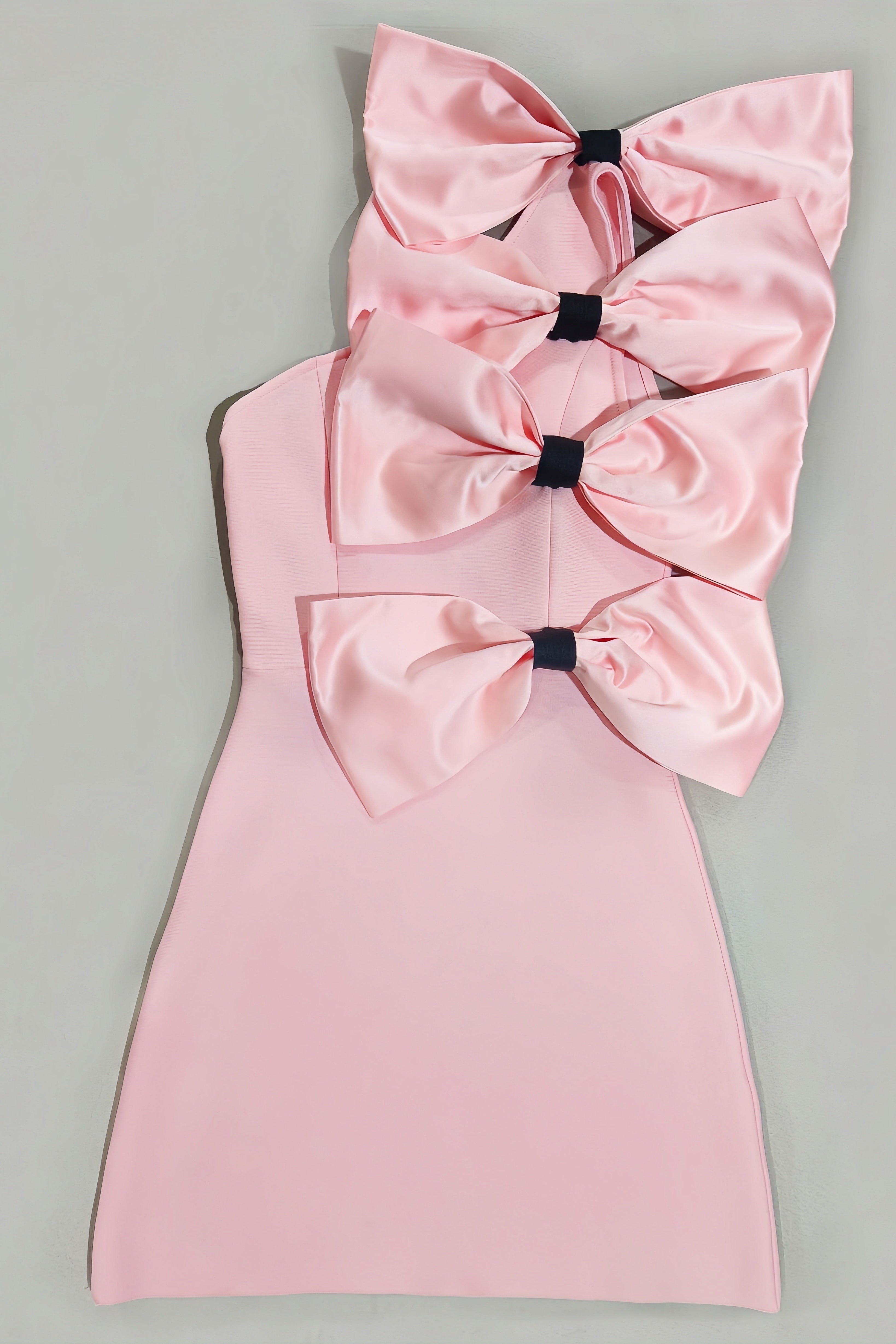 Rila Barbie Pink Big Bow Mini Dress