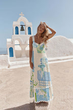 Melnik Maxi Dress Blue