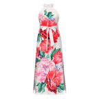 Take Me To Paradise Printed Maxi Dress Ivory