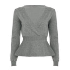 Allanah Ruffle Hem Knit Sweater