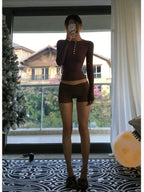 Dua Single-Breasted Top & Shorts Set
