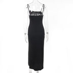 Sorano Slit Dress Black