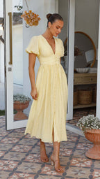 Lyara Midi Dress Yellow