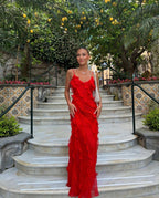 Alicia Aesthetic Dress with Ruffles Premium Wardrobe Essential
