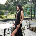 Sorello Slit Dress Black