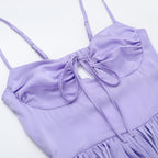 Wisteria Midi Dress Purple