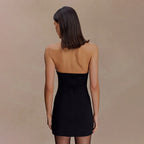 Christina Cross Over Mini Dress | Party Dress