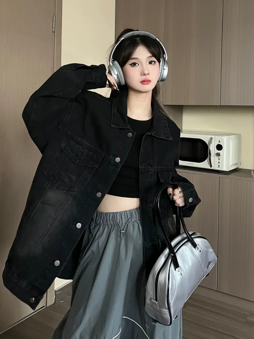 Oversized Denim Jacket Outfit