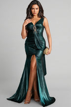 Quik Sleeveless Foil-Print Slit Maxi Dress