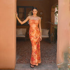 Gerbera Maxi Dress Orange