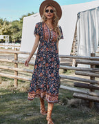 Club Tropicana Embroidered Maxi Dress Salmon FINAL