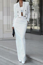 Tube Skirt Two-Piece Dress Suit