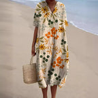 Flor Aesthetic Colorful Floral Summer Dress Boutique Collection