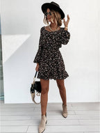 Romani Textured Floral Shift Dress