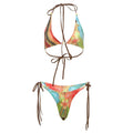 Printed Halter Bikini Set