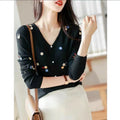 Gillespie Black Contrast Trim Cardigan