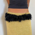 Naya Metal Buckle Furry Belt