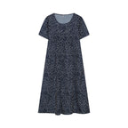 Jenni Statement Women's Floral Midi Dress with Pleated Design Boutique Collection