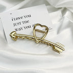 Premium Gold Silver Metallic Hair Claw