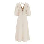 Gemini Rising Dress Off White