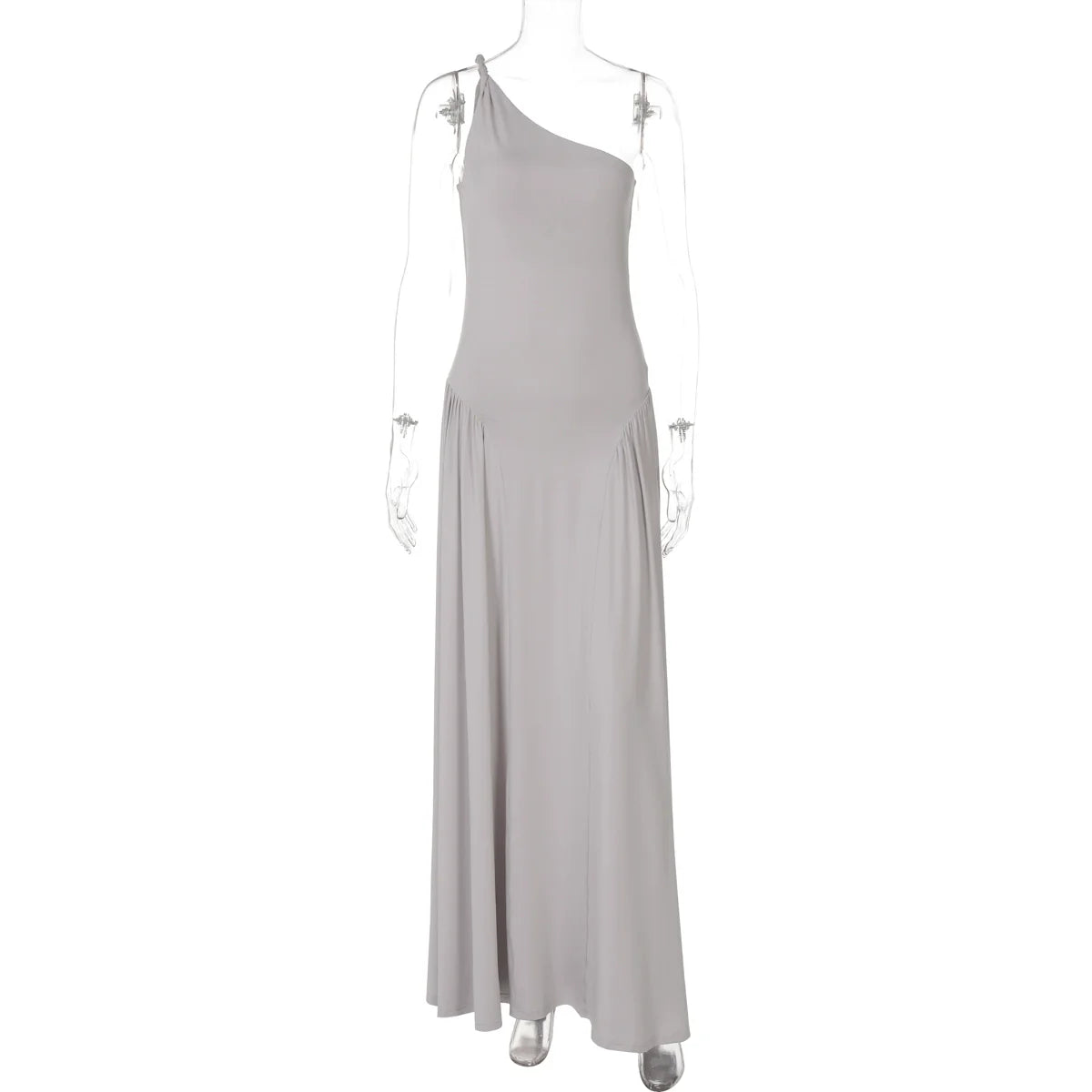 Kamoni One-Shoulder Ruched Maxi Dress