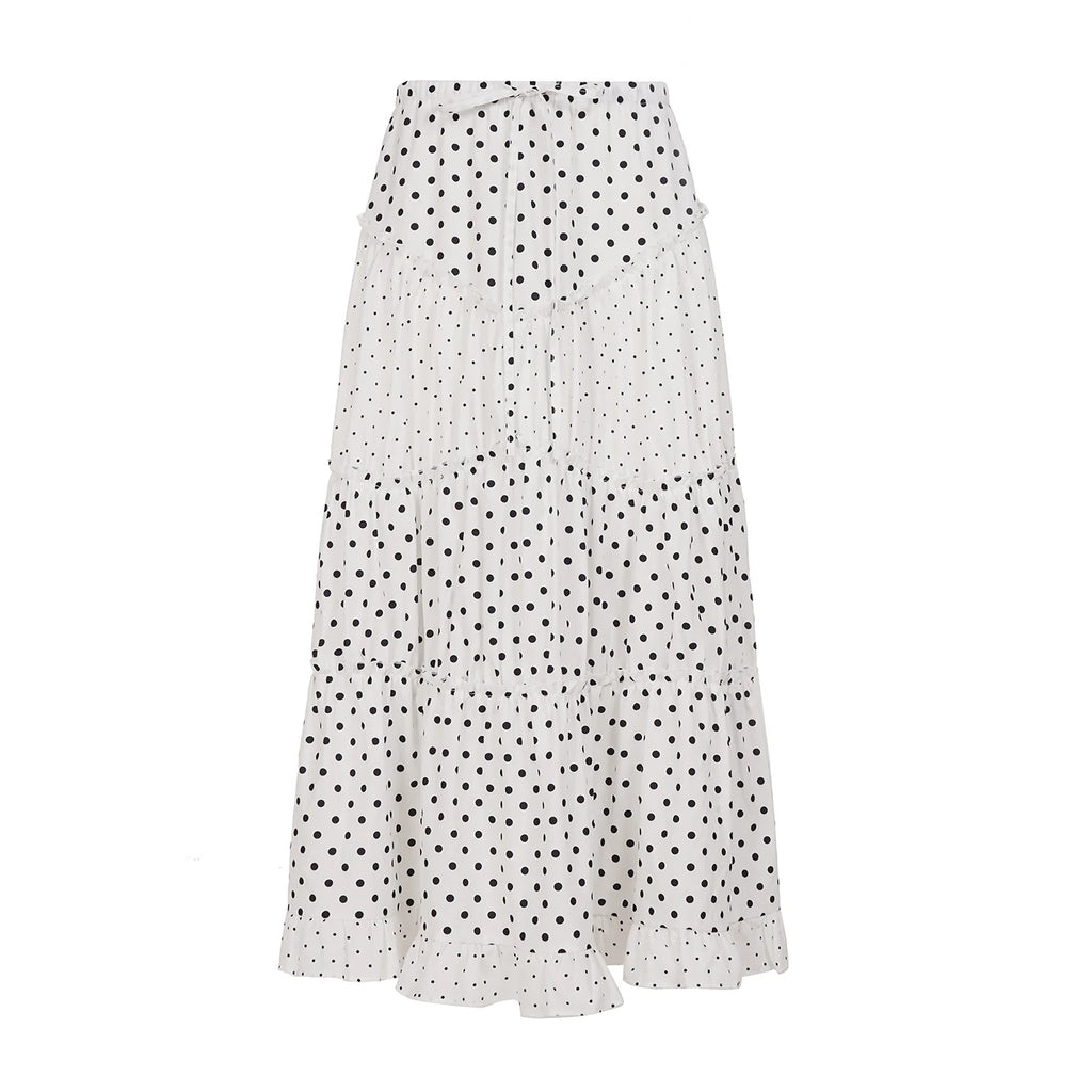 Leeanna Layered Polka Dot Skirt