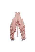 Romantic Drama Chiffon Wavy Ruffles Halter Irregular A-line Top