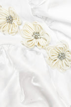 Juyce White 3D Floral Mini Dress
