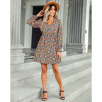 Rainstone Floral Ruffle Tie Dress FINAL