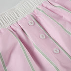 Chic Loose Color Block Striped Shorts