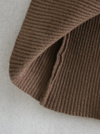 Caleb Ribbed Knit Midi Dress Caramel FINAL