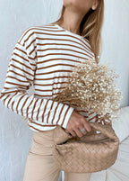 Sienna Coast - Rust Stripe Long Sleeve Tee
