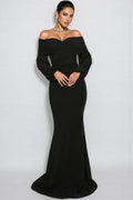 Zoey Strapless Fishtail Maxi Dress
