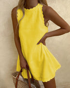 Euqueria Simple and Stylish Summer Dress for Women Romantic Soft Style